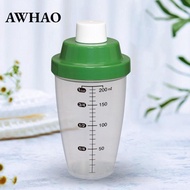 AWHAO Protein Shaker Bottle Drink Shaker for Protein Mixing Water Cup 200ml Mixing Bottle for Fitnes