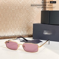 PRA ##New Style Narrow Square Sunglasses Women Fashion Metal Sunglasses Trendy Men opra60s
