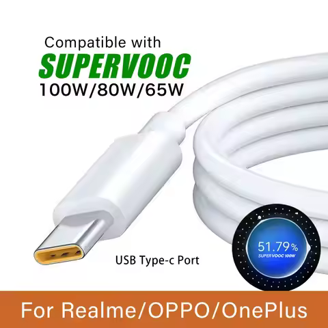 For OPPO Find x 9 7 Reno 14 13 A80 SuperVooc fast charger cable for OnePlus 15 13 12 Open Nord 5 Rea