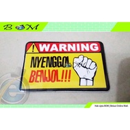 Motorcycle Car sticker sticker Funny Words warning Bump Bump