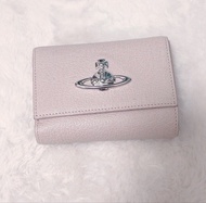 Vivienne Westwood 嘅粉紅色皮革口金包/三摺短銀包（Small Frame Wallet / Orb Clasp Wallet）
