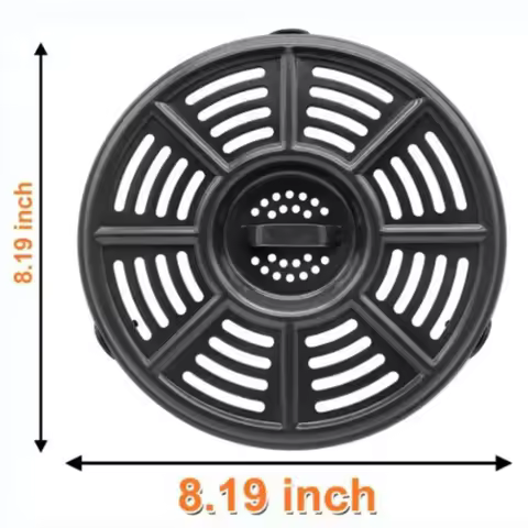 1pcs Air Fryer Crisper Plate Non-Stick Steel Grill Pan With Handle For AF100 AF161 Dishwasher Safe 8