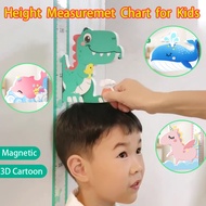 Height Measurement Chart for Kids Cartoon Magnetic Removeable 3D Kids Height Chart Wall Stickers