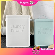 【PLAYFUL】Detergent storage box with lid and scoop Multipurpose Washing Powder Container Household De