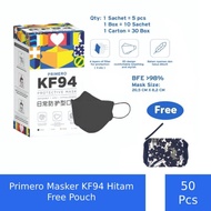 masker kf94 - masker kf94 Primero Masker KF94 4Ply Hitam - 1 box