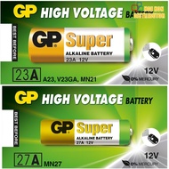 GP Super Alkaline Battery 1pc 12V 23A MN27 27a A23 23AE 23AF V23GA Remote Control Batteries Bateri K