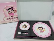 ชุดจานพอร์ซเลนพร้อมส่ง  PUCKY Fairy Gourmet ลายการ์ตูนน่ารัก ของแท้ SHOP