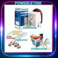 PHILIPS ET-E 60 12V-50W ELECTRONIC TRANSFORMER /PHILPS/OSRAM MR16 12V-50W HALOGEN BULB & MR16 HELOGE