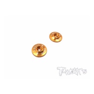 Tworks 1/8 Aluminum GOLD COLOR Wing Washer 2 pcs TO-004-GD