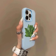 Niche Creative Good Luck Grapefruit Leaf Suitable for Apple 17Air/16Promax Phone Case iPhone15/14/13