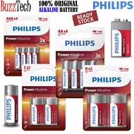FunTech Philips Alkaline Battery AA / AAA / C / D / 9V Battery Zinc-Chloride Technology Alkaline Bat
