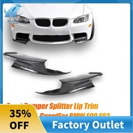 1 Pair Car Front Left & Right Lower Bumper Splitter Carbon Fiber Pattern Plastic for  E90 E92 E93 M3