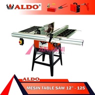 Aldo 125 Mesin Gergaji Potong Kayu Dinamo 12Inch Table Saw 12 Inch