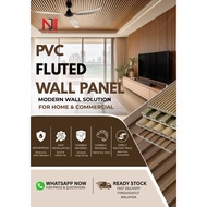 [1PCS/ORDER] PVC Fluted Wall Panel 167MMx17MMx3MTRS 10ft Panjang | Panel Dinding Hiasan