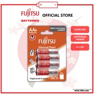 Fujitsu Alkaline Battery Universal Power AA (6 Cells) - LR6(6B)FU-A/W-F1