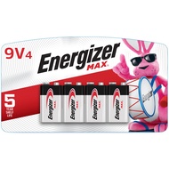Energizer 9V Batteries, Max Premium 9 Volt Battery Alkaline, 4 Count (Pack of 2)
