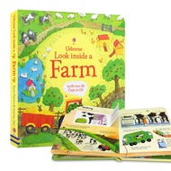 หนังสือภาษาอังกฤษ Usborne Lift-The-Flap Look Inside Body/Farm/Science/Sports/Airport Interactive Montessori Education Board book for Kids Toddler Bedtime Storybook Early Learning Reading หนังสือป๊อปอัพ สามมิติ หนังสือเด็ก หนังสือเด็กภาษาอังกฤษ หนังสือ