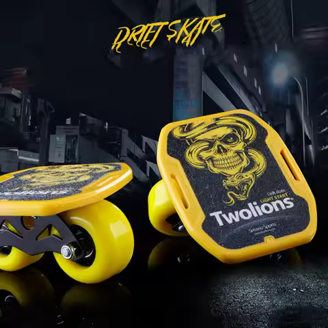 Twolions ABS Drift Board For Freeline Roller Road Drift Skates Antislip Skateboard Deck Freeline Ska