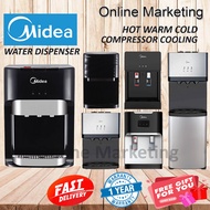 Midea Water Dispenser Hot &amp; Warm &amp; Cold with 4 Korea Halal Filter Set - Compressor Cooling