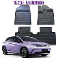 ผ้ายางปูพื้นรถยนต์ ถาดยางปูพื้น พรมปูพื้นรถ BYD Dolphin