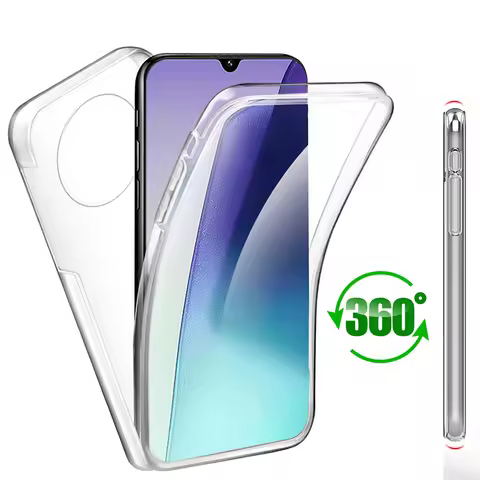 Redmi14C Case 360° Front + Back Phone Shell For Xiaomi Redmi 14C 4G Transparent Full Screen Cover Re