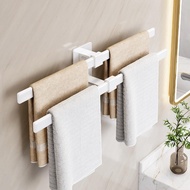 Solid Towel Rack Easy Installation Space Aluminum Towel Organizer Holder Minimalist Modern Towel Organizer Home Supplies