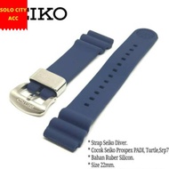 SEIKO DIVER PROSPEX BLUE 22MM RUBBER SILICONE SEIKO DIVER PROSPEX BLUE WATCH STRAP