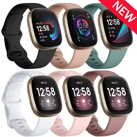 Silicone strap For Fitbit Versa 3 Watch Band Soft smartwatch Correa sport Bracelet For Fitbit Sense 