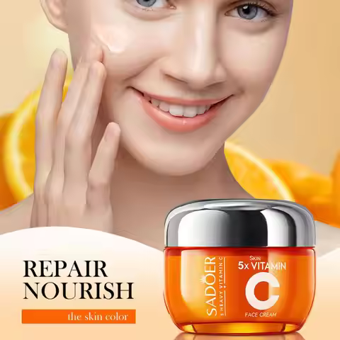 SADOER Vitamin C Firming Lifting Moisturizing and Brightening Face Cream Eye Cream Combination