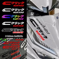 2PCS Click 125i Sticker Japanese Emblem Logo Motorcycle Front Panel Side Body Waterproof Vinyl Decal
