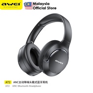 Awei AT2 Foldable ANC Wireless Headset Active Noise Cancellation Awei Wireless Headphone ANC Bluetoo