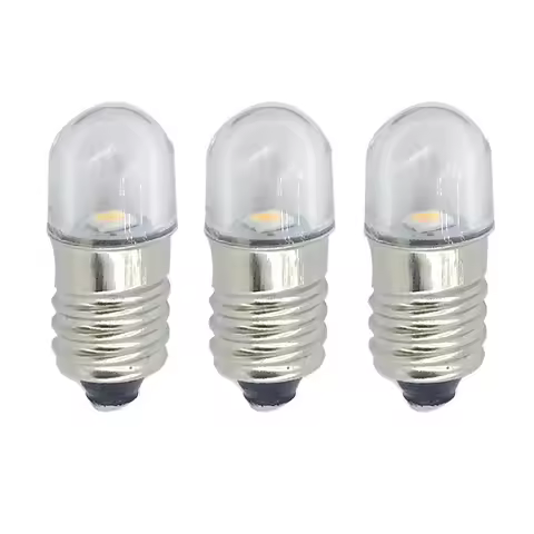 2pcs E10 LED Bulb 2835 1SMD LED Device Indicator Flashlight Bulb LED Flashlight Bulb Led Torches