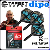 TARGET K-FLEX THE POWER (PHIL TAYLOR Model) 【 No.2 Standard 】Hard Material Darts Flight - TARGET Dar