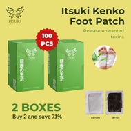 Buy 1 Free 1] 100% Authentic - Itsuki Kenko Cleansing and Detoxifying Foot Patch - 100pcs / 2 boxes