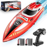 RC Boat for Adults & Kids, 60Min, Remote Control Boat for Lake River & Pool with Cruise-Control 30KP