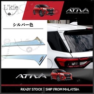 Perodua Ativa CHROME Side Spoiler Trim Rear Window Side Cover Perodua Ativa Accessories