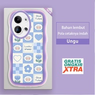 OPPO Reno 9 8 8Z 8T 5G 4G Case Plaid Sheep Sheep hp Casing jelly accessories soft NEW soft Casing