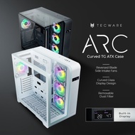 TECWARE ARC ARGB Curved Tempered Glass ATX Casing with CPU & GPU Temperature Display