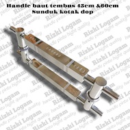 House door handles, 45cm & 60cm through bolts, house door handles, through bolts