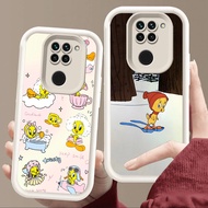 Case for Xiaomi Redmi Note 9S 8 9 Pro Max Soft White E97 Tweety