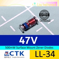 ZMM47V 47 Zener 500mW 0.5W LL-34 SOD80C CTK Electronics