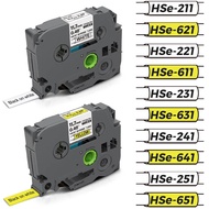 untuk Pita Tiub Pengecutan Haba Brother HSe231 HSe221 HSe211 HSe631 HSe621 HSe611 HSe241 HSe251 Labe