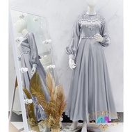 HUMAIRA SLEBEW MAXI DRESS MUTIARA NEW PRODUCT/ WEDDING EVENT DRESS/ NEW DRESS/ NEWEST DRESS/ / CASH 
