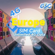 Europe sim card 4G high speed unlimited data 71 Countries