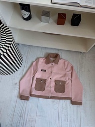 EMMIE KNIT (NAVY/PINK) JACKET เสื้อกันหนาวแขนยาว