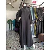 [READY STOCK] BLACK FARASHA ABAYA FROM SAUDI. NIDA FABRIC ABAYA. BUTTERFLY CUT ABAYA.