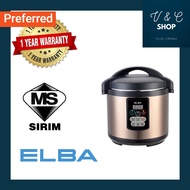 Elba Pressure Cooker EPC-J6010(CG) 1190W 6.0L LED Display with Variety of Cooking Function Pressure 