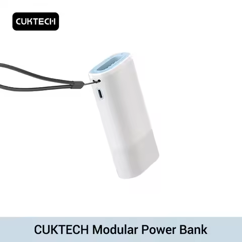 Cuktech Modular Power Bank 10000mAh BP01 Type-C Power-Pin 33W 2-way Fast Charge Mini Powerbank for i