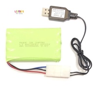 (Ready stock) LJ 9.6v battery NI-CD AA8000mah + USB 9.6V 250mA (3-PIN)