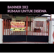 BANNER 3'X2' RUMAH UNTUK DISEWA (Custom Print)